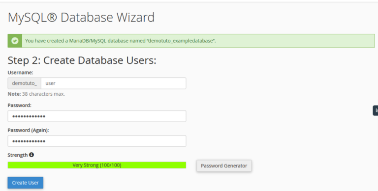 How To Create A Mysql Database With Mysql Database Wizard In Cpanel