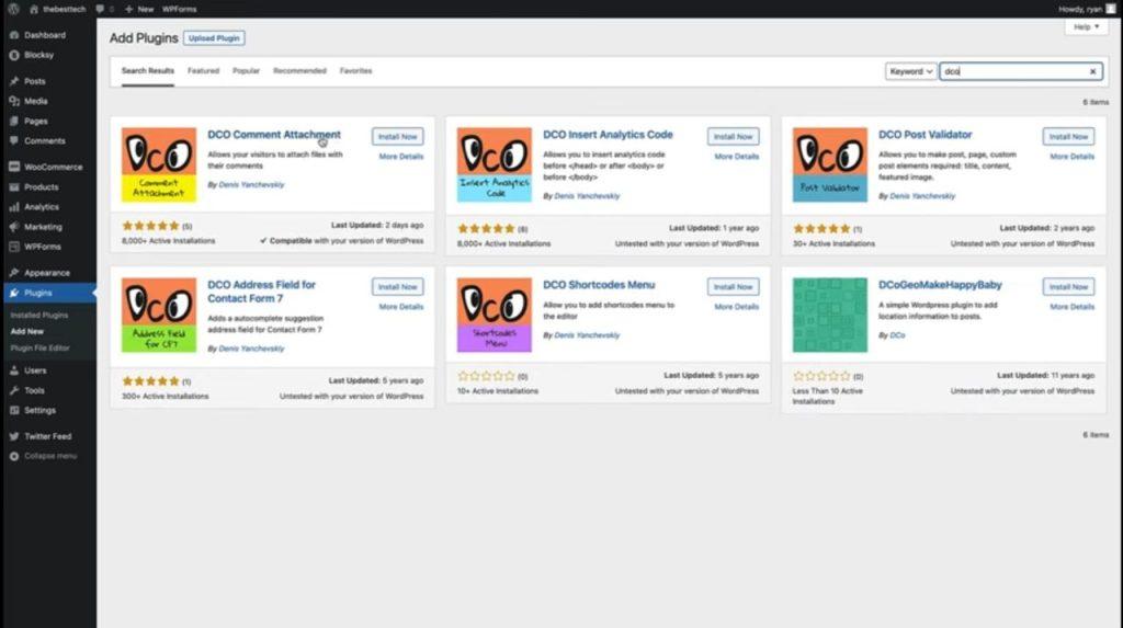 DCO Comment Attachment plugin