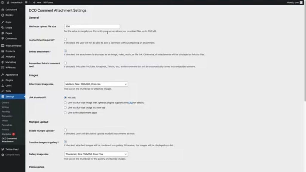 DCO Comment Attachment plugin