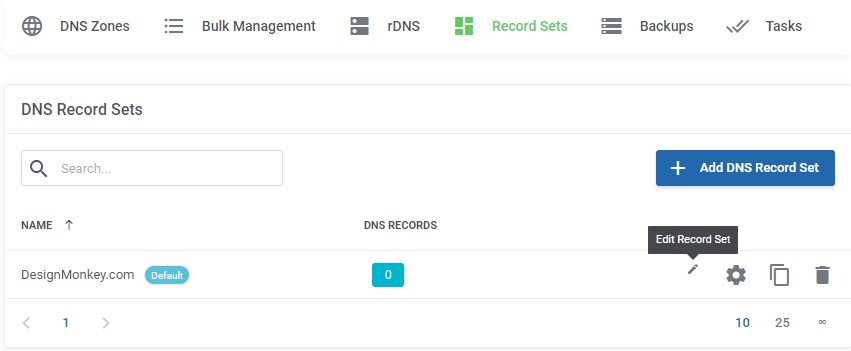 DNS Record SET