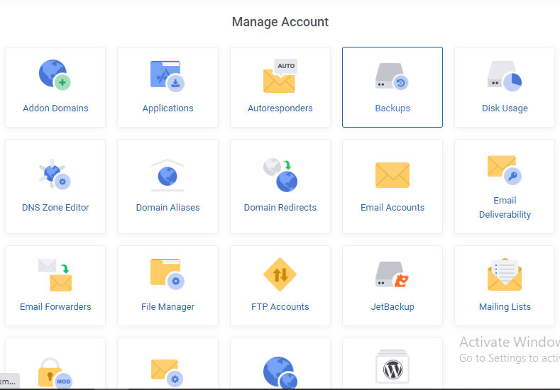 Manage Account 2