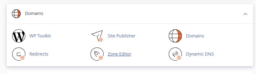 Zone Editor in Cpanel