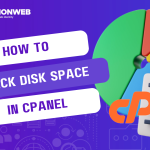 checking disk space in cpanel