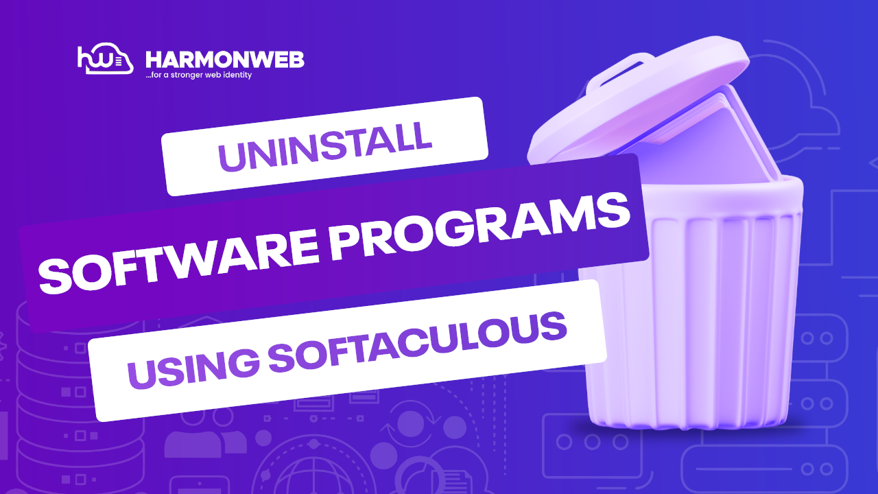 uninstalling software programs using softaculous