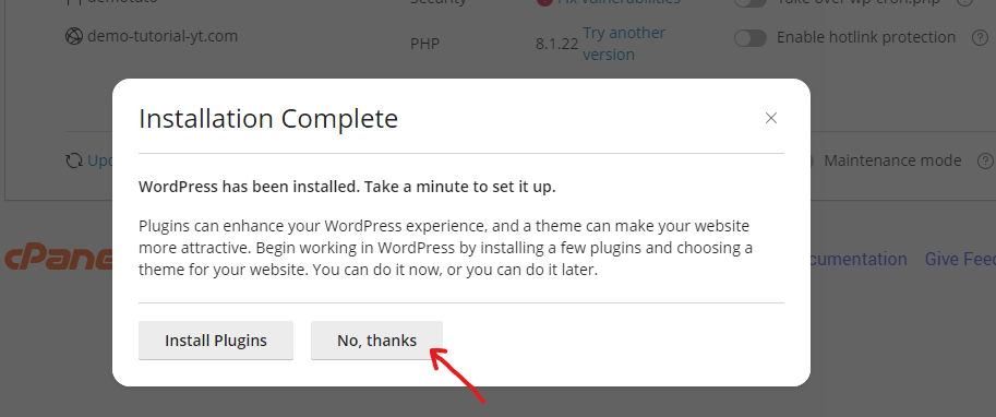 install WordPress in cPanel using WP Toolkit