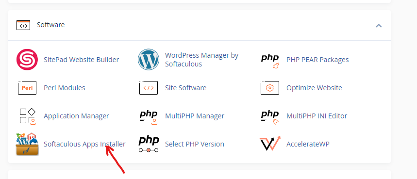 import your existing application installation in Softaculous