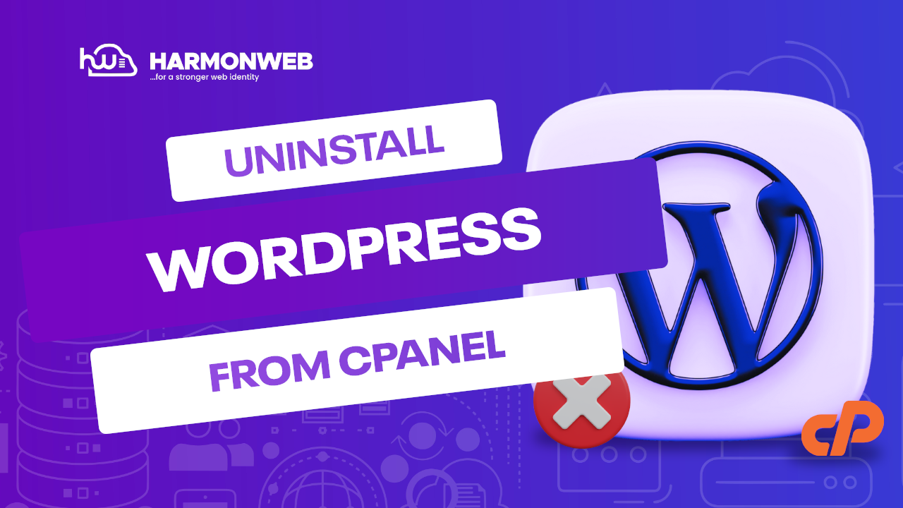 Uninstall WordPress from the cPanel