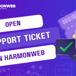 open support ticket on HarmonWeb