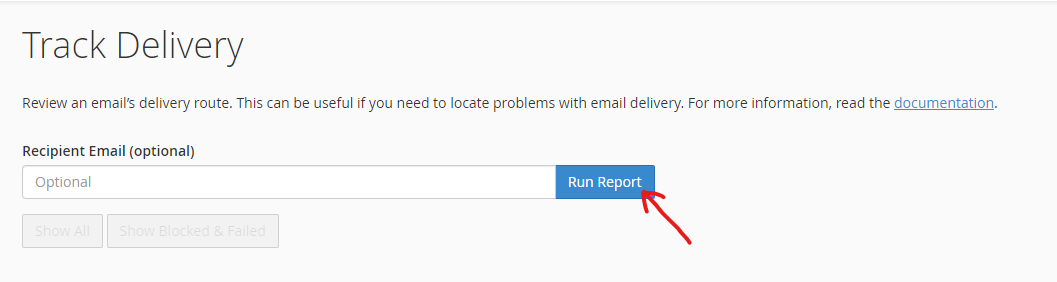 track email delivery on cPanel