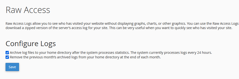 access and read raw access logs