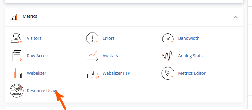 website’s resource usage