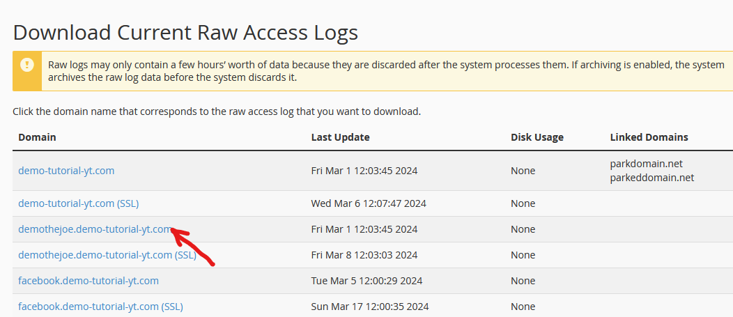 access and read raw access logs