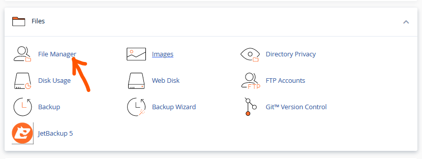 hidden files in cPanel