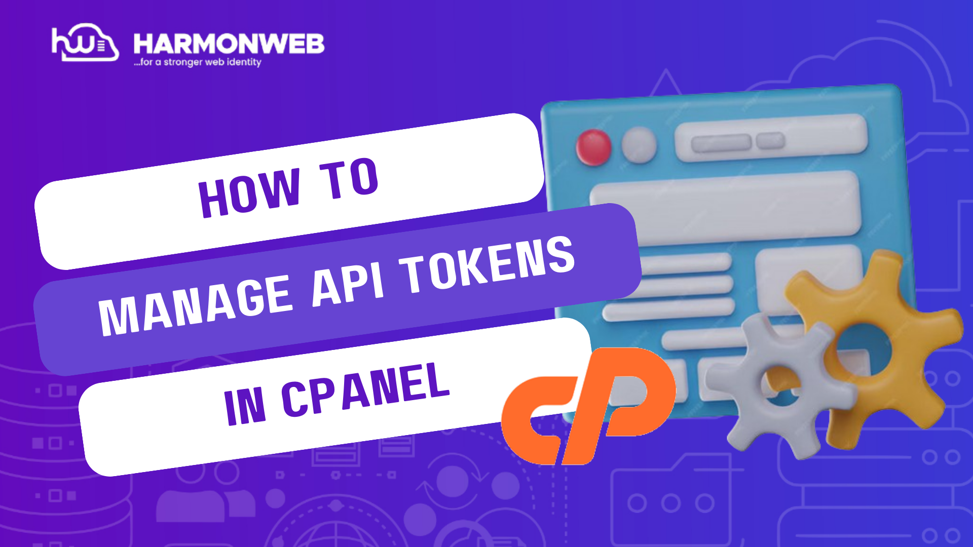 manage api tokens in cpanel