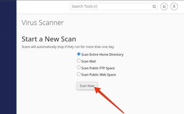 Virus Scanner In cPanel