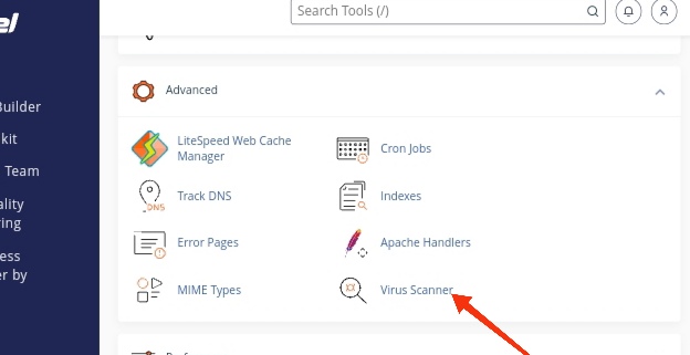 Virus Scanner In cPanel